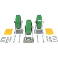 H Series Self-Dumping Hopper Caster Kit Dufferin Supply