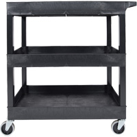 R&acirc;telier mobile, 3 tiers, 35-1/4" x 36-1/4" x 18", Capacit&eacute; 300 lb Dufferin Supply