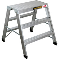 Poste de travail chevalet de sciage portatif, Cadre Aluminium, 12-1/4" p x 36" h Dufferin Supply
