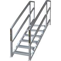 SmartStairs 6-10 Steps Modular Construction Stair System, 75" H Dufferin Supply
