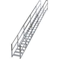 SmartStairs 17-21 Steps Modular Construction Stair System, 157-1/2" H Dufferin Supply