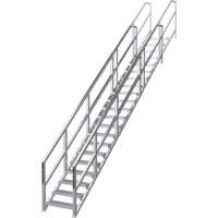 SmartStairs 17-21 Steps Modular Construction Stair System, 157-1/2" H Dufferin Supply