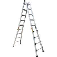 Telescoping Multi-Position Ladder, Aluminum, 300 lbs., CSA Grade 1A Dufferin Supply