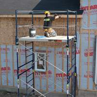 Complete Scaffold Tower with Casters, 69-1/2" D x 178" H Dufferin Supply