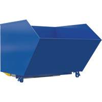 Heavy-Duty H-Style Bump & Dump Hopper, Steel, 1-1/2 cu.yd., Blue Dufferin Supply