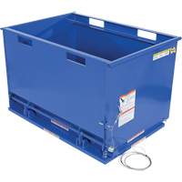 Drop Bottom Hopper, Steel, 1 cu.yd., Blue Dufferin Supply