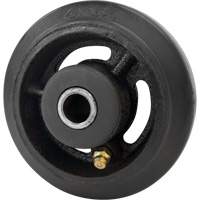 Mold-On Rubber Wheel, 4" (102 mm) Dia. x 1-1/2" (38 mm) W, 350 lbs. (158 kg.) Capacity Dufferin Supply