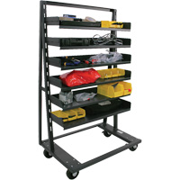 Single-Sided Heavy Duty A-Frame Cart with 6 Trays, 38" x 25" x 63", 2500 lbs. Capacity Dufferin Supply