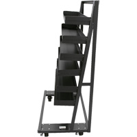 Single-Sided Heavy Duty A-Frame Cart with 6 Lipped Trays, 38" x 25" x 63", 2500 lbs. Capacity Dufferin Supply