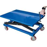 Manual Scissor Lift Table, 37-3/8" L x 23-5/8" W, Steel, 660 lbs. Capacity Dufferin Supply