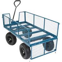 Wagon with Drop Sides, 24" W x 48" L, 800 lbs. Capacity Dufferin Supply