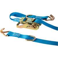 Ratchet Strap, J-Hook, 1" W x 16' L, 835 lbs. (379 kg) WLL Dufferin Supply