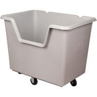 Chariot-caisse Starcart &agrave; c&ocirc;t&eacute; ouvert, Poly&eacute;thyl&egrave;ne, 46" lo x 31" la x 49" h, Volume 24 pi³, Capacit&eacute; 900 lb Dufferin Supply