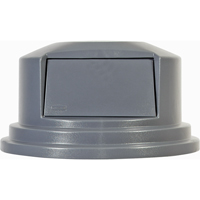 Round Brute&reg; Tops, Dome Lid, Plastic/Polyethylene, Fits Container Size: 26-1/2" Dia. Dufferin Supply