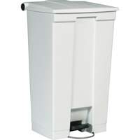 Flat Top Trash Can, Polyethylene, 23 US gal. Capacity Dufferin Supply