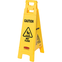 "Wet Floor" Safety Signs, English with Pictogram NC529 | Dufferin Supply