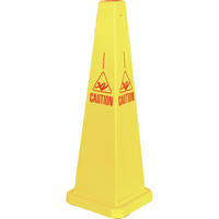 "Caution" Lamba Traffic Cones, English with Pictogram Dufferin Supply