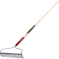 Pro Bow Rake, Wood Handle, 60" L, 16" Blade, 15 Tines Dufferin Supply