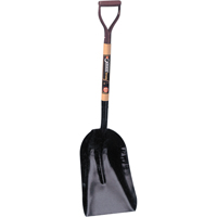 Grain & Coal Scoop Shovel, Wood, Tempered Steel Blade, D-Grip Handle, 27-3/4" Length Dufferin Supply