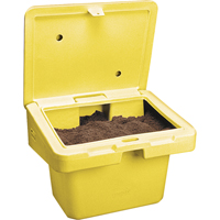 Salt Sand Container SOS™, With Hasp, 72" x 36" x 36", 36 cu. Ft., Yellow NJ119 | Dufferin Supply