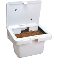 Salt Sand Container SOS™, With Hasp, 30" x 24" x 24", 5.5 cu. Ft., Grey ND701 | Dufferin Supply