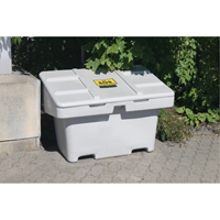 Salt Sand Container SOS™, With Hasp, 72" x 36" x 36", 36 cu. Ft., Grey NJ120 | Dufferin Supply