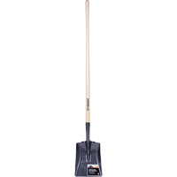 Pro Square Point Shovel, Wood, Tempered Steel Blade, Straight Handle, 48" Long Dufferin Supply