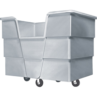Jumbo Starcart™ Box Truck, Polyethylene, 65" L x 45" W x 54" H, 60 cu. ft. Volume, 1500 lbs. Capacity NG957 | Dufferin Supply