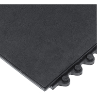 24/Seven&reg; Matting, Rubber, 3' W x 3' L, 5/8" Thick, Black Dufferin Supply