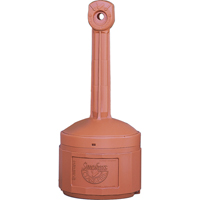 Smokers Cease-Fire&reg; Cigarette Butt Receptacle, Free-Standing, Plastic, 4 US gal. Capacity, 38-1/2" Height Dufferin Supply