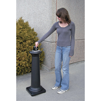 Groundskeeper Tuscan™ Cigarette Waste Collector, Free-Standing, Metal, 1 US gal. Capacity, 38-1/2" Height NI686 | Dufferin Supply