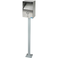 Smoking Receptacles, Wall-Mount, Stainless Steel, 3.3 Litres Capacity, 13-1/2" Height NI743 | Dufferin Supply