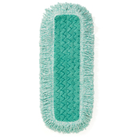 Hygen Dust Pads with Fringe, Hook and Loop Style, Microfibre, 18" L x 6" W Dufferin Supply