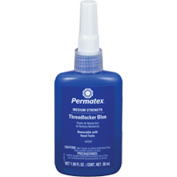 Removable Strength Threadlocker, Blue, Medium, 50 ml, Bottle Dufferin Supply