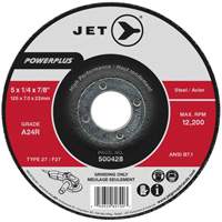 Meule A24R POWERPLUS, 4" x 1/4", Arbre 5/8", Type 27 Dufferin Supply