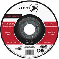 Power Abrasive Cut-Off Wheel, 4" x 1/8", 5/8" Arbor, Type 27, 15200 RPM Dufferin Supply