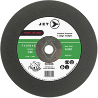C30 Power Abrasive Cut-Off Wheel, 7" x 0.094", 5/8" Arbor, Type T1, 8600 RPM Dufferin Supply