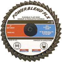 Disque &agrave; lamelles &agrave; rouler Powerblend FLX, 3" x Grain 120, Alumine de zirconium Dufferin Supply
