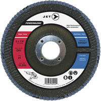 Disque &agrave; lamelles POWERBLEND, 5" x 7/8", Type 29, Grain Z40, Alumine de zirconium Dufferin Supply