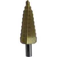 JET-KUT&reg; Super Premium M35 Step Drill, 3/16" - 1/2" , 1/16" Increments, High Speed Steel Dufferin Supply
