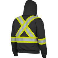 337SF Flame-Resistant Zip Style Hoodie, Men's, Small, Black, 22 cal/cm² Dufferin Supply