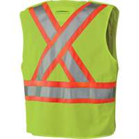 6936 Veste de s&eacute;curit&eacute; d&eacute;tachable en 5 points, Jaune lime haute visibilit&eacute;, 2T-Grand, Polyester Dufferin Supply