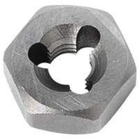 Hexagon Rethreading Bolt Die, 19/32" Dia., 1/4"-28 Thread, Chromium Steel Dufferin Supply