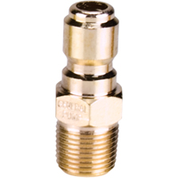 3/8" Male Plated Steel Quick Disconnect Plug Dufferin Supply