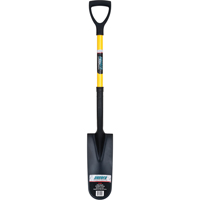 Drain Spade Shovels, Tempered Steel, 16" x 6" Blade, 28-1/2" L, D-Grip Handle Dufferin Supply