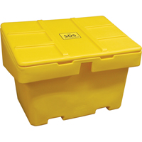 Salt Sand Container SOS™, With Hasp, 42" x 29" x 30", 11 cu. Ft., Yellow ND702 | Dufferin Supply