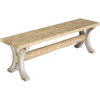 Basics&reg; Picnic Table Bench, Plastic, 96" L x 15" W x 17" H, Sand Dufferin Supply