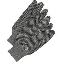 Classic Jersey Gloves, One Size, Salt & Pepper, Unlined, Knit Wrist Dufferin Supply