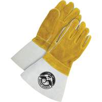 Gants pour soudeur avec poignet de 5", Cuir de vache refendu, Taille Taille unique Dufferin Supply