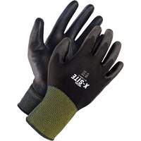 X-Site Coated Gloves, 7, Polyurethane Coating, Nylon Shell Dufferin Supply